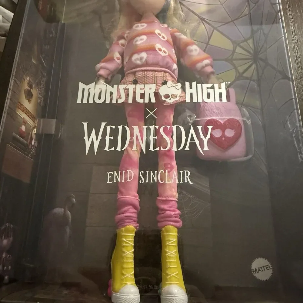 Monster High X Wednesday Enid Sinclair Addams Family Fashion Doll Mattel NEW